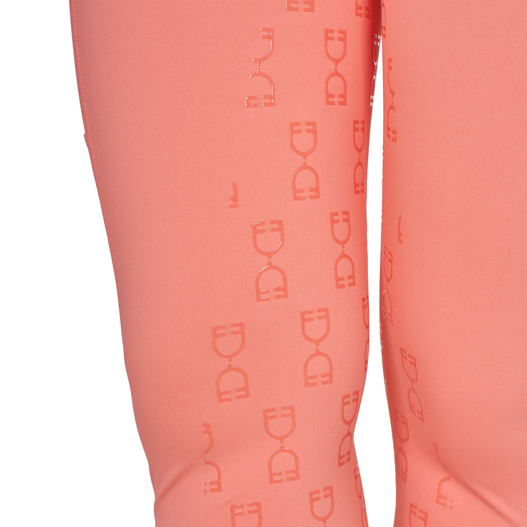Women's slim fit leggings micro mesh inserts