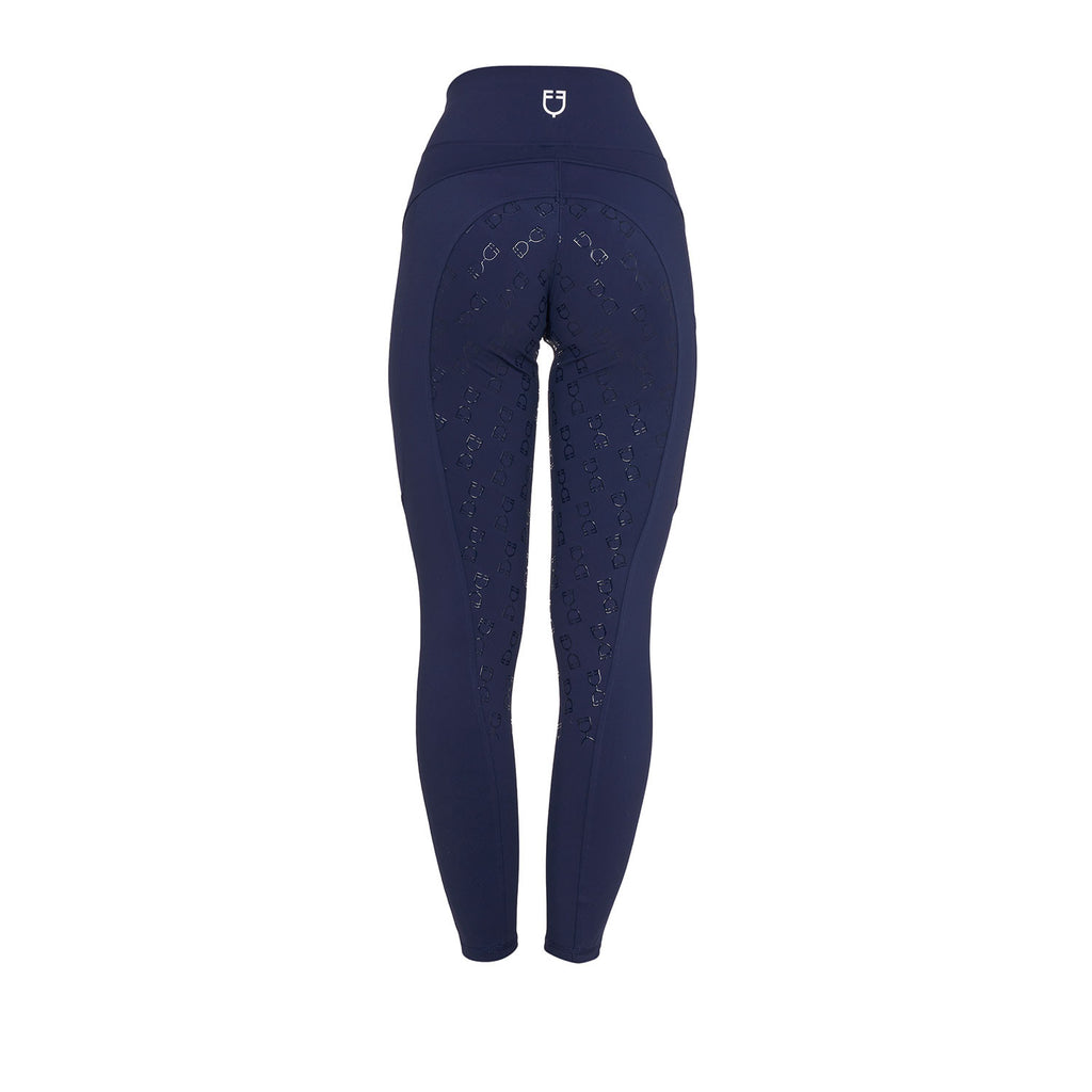 Women's slim fit leggings micro mesh inserts