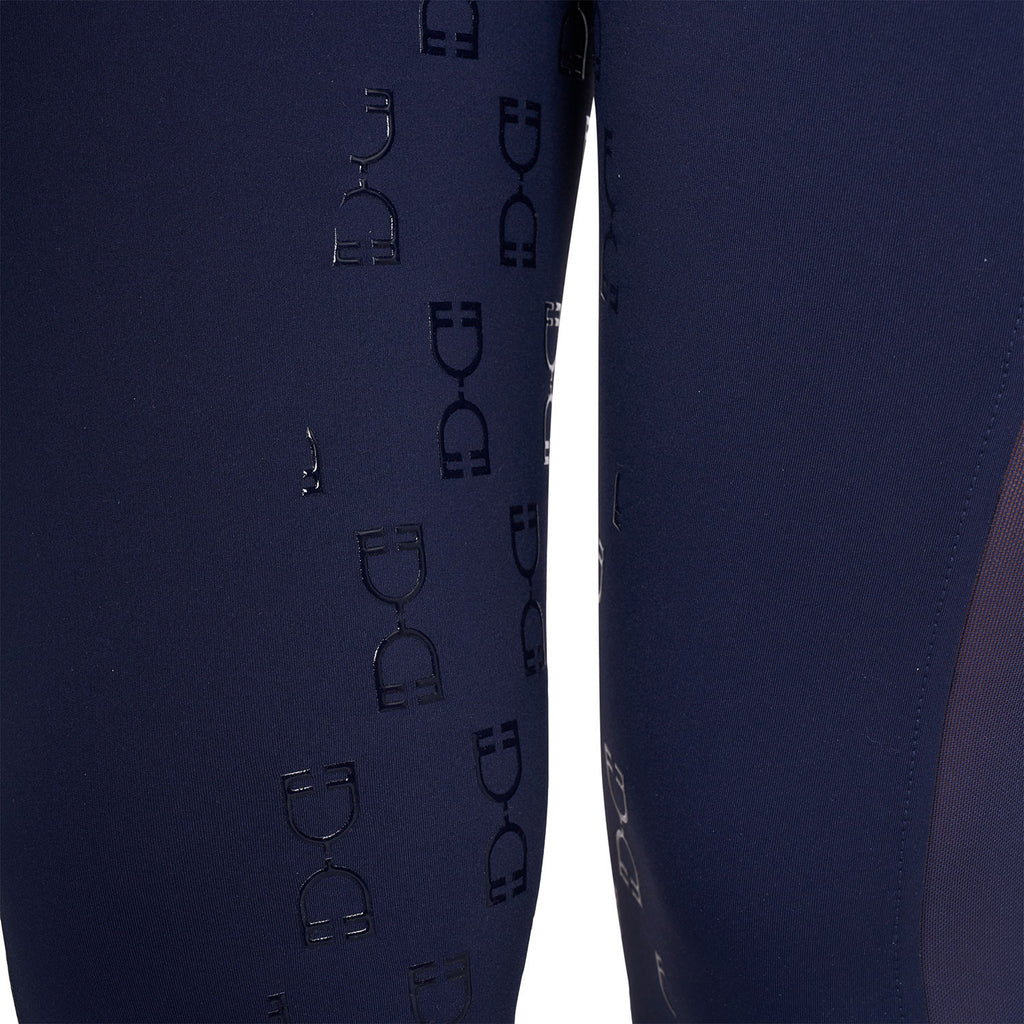Women's slim fit leggings micro mesh inserts
