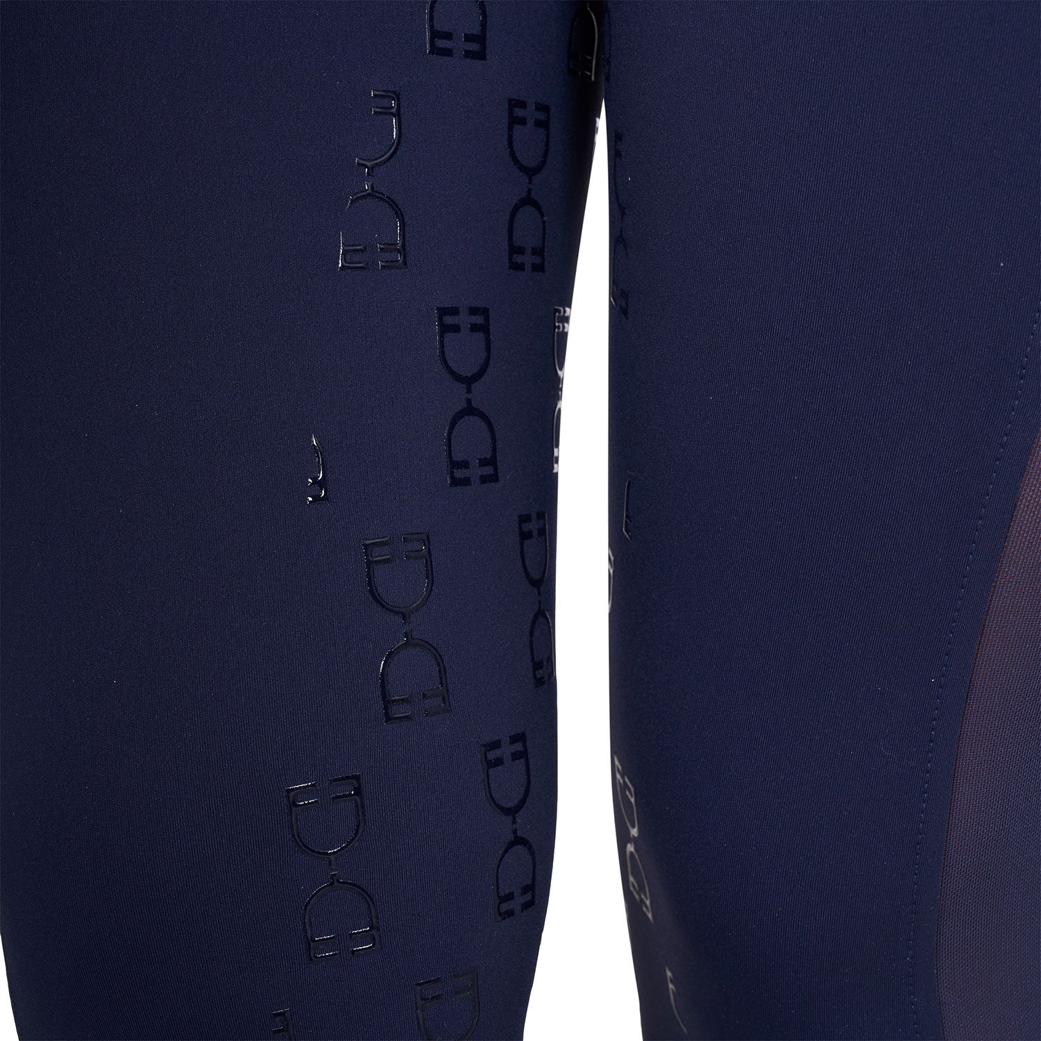 Women's slim fit leggings micro mesh inserts