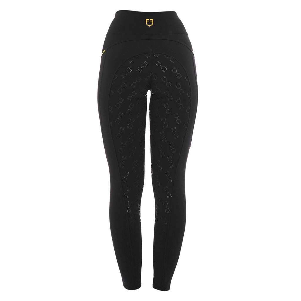 Women's slim fit leggings micro mesh inserts