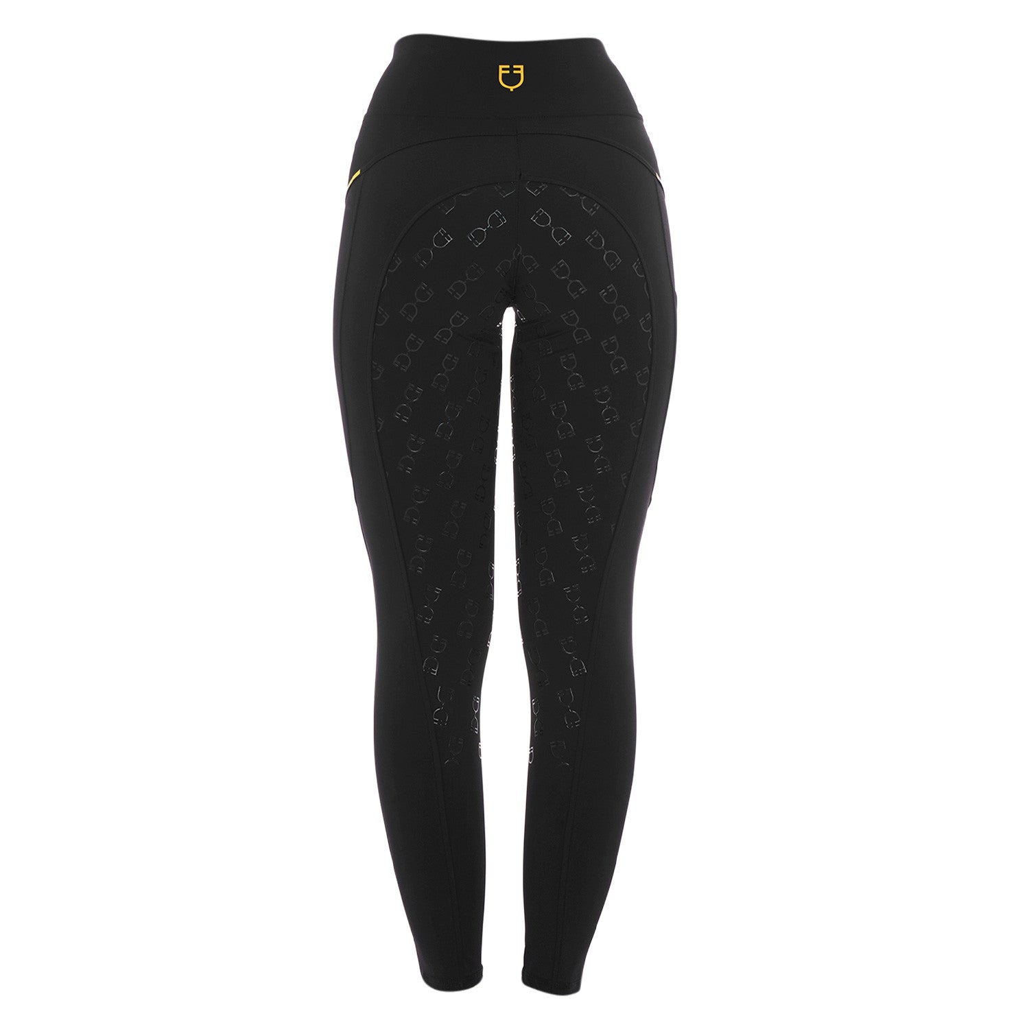 Women's slim fit leggings micro mesh inserts