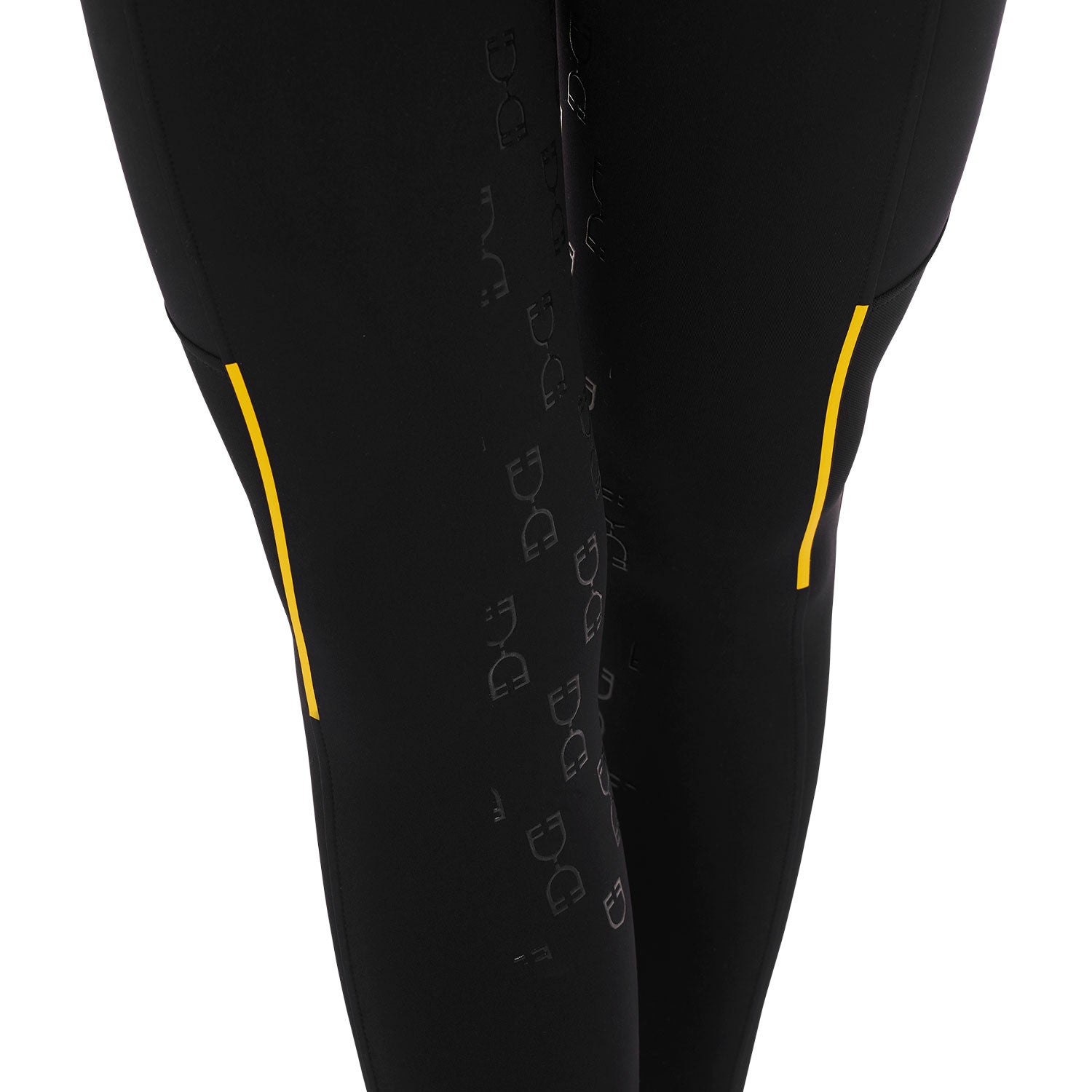 Women's slim fit leggings micro mesh inserts