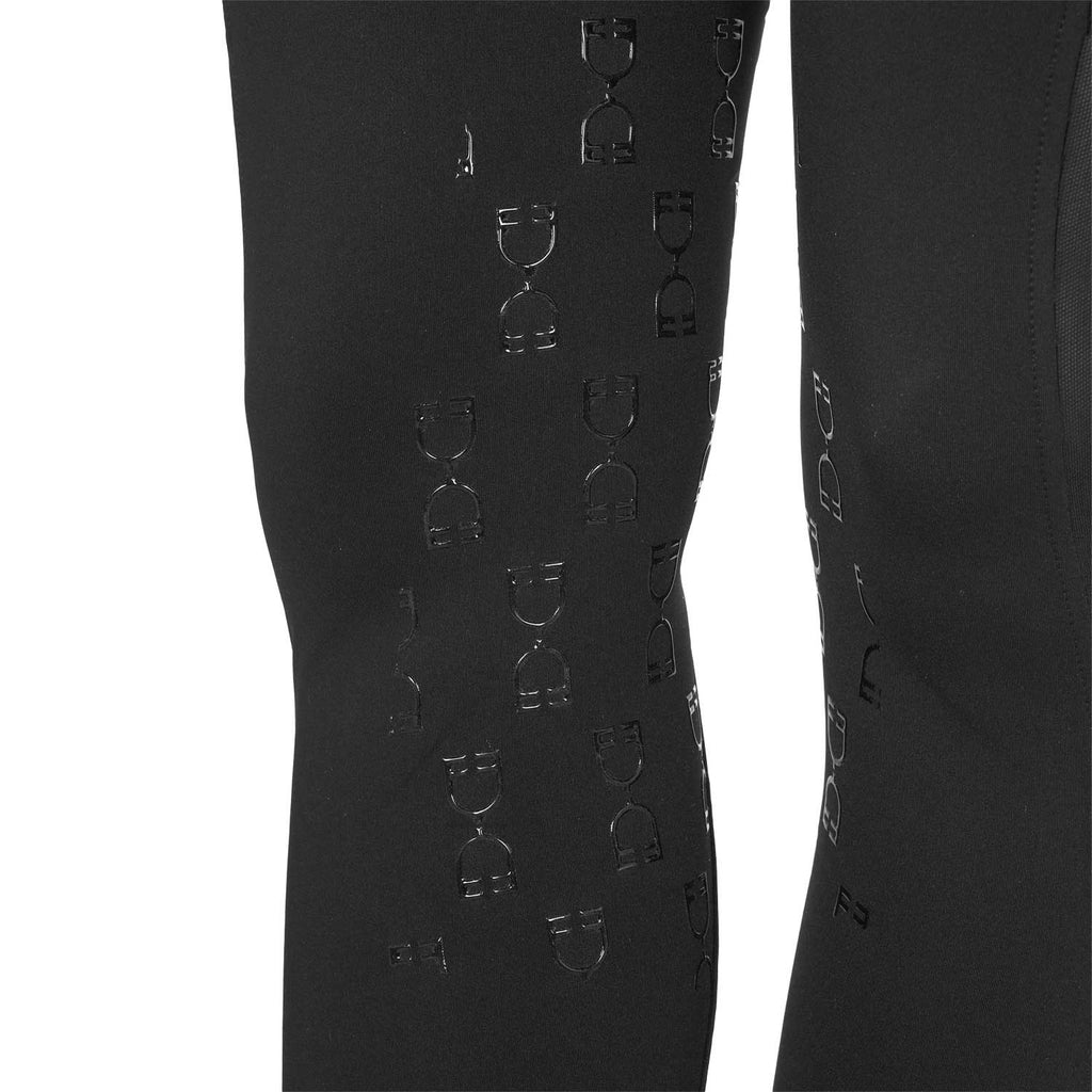 Women's slim fit leggings micro mesh inserts