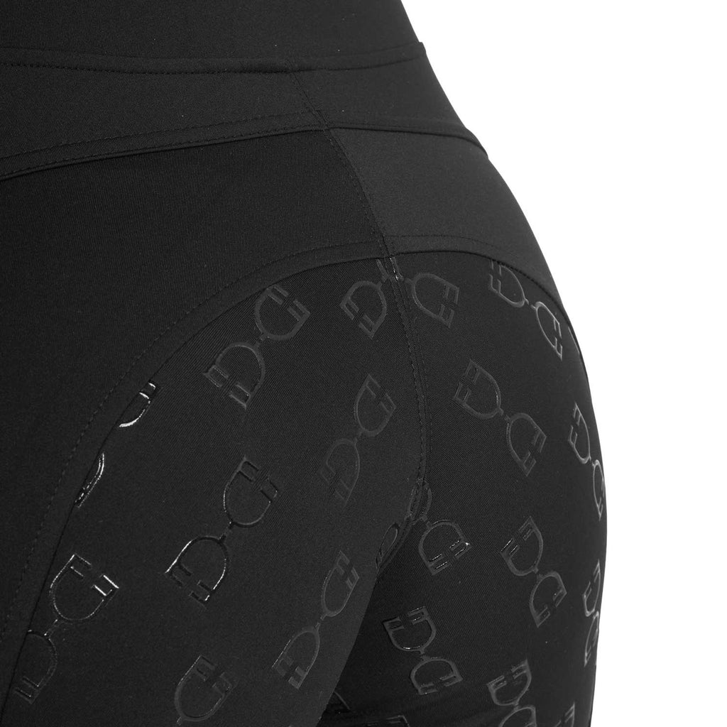 Women's slim fit leggings micro mesh inserts