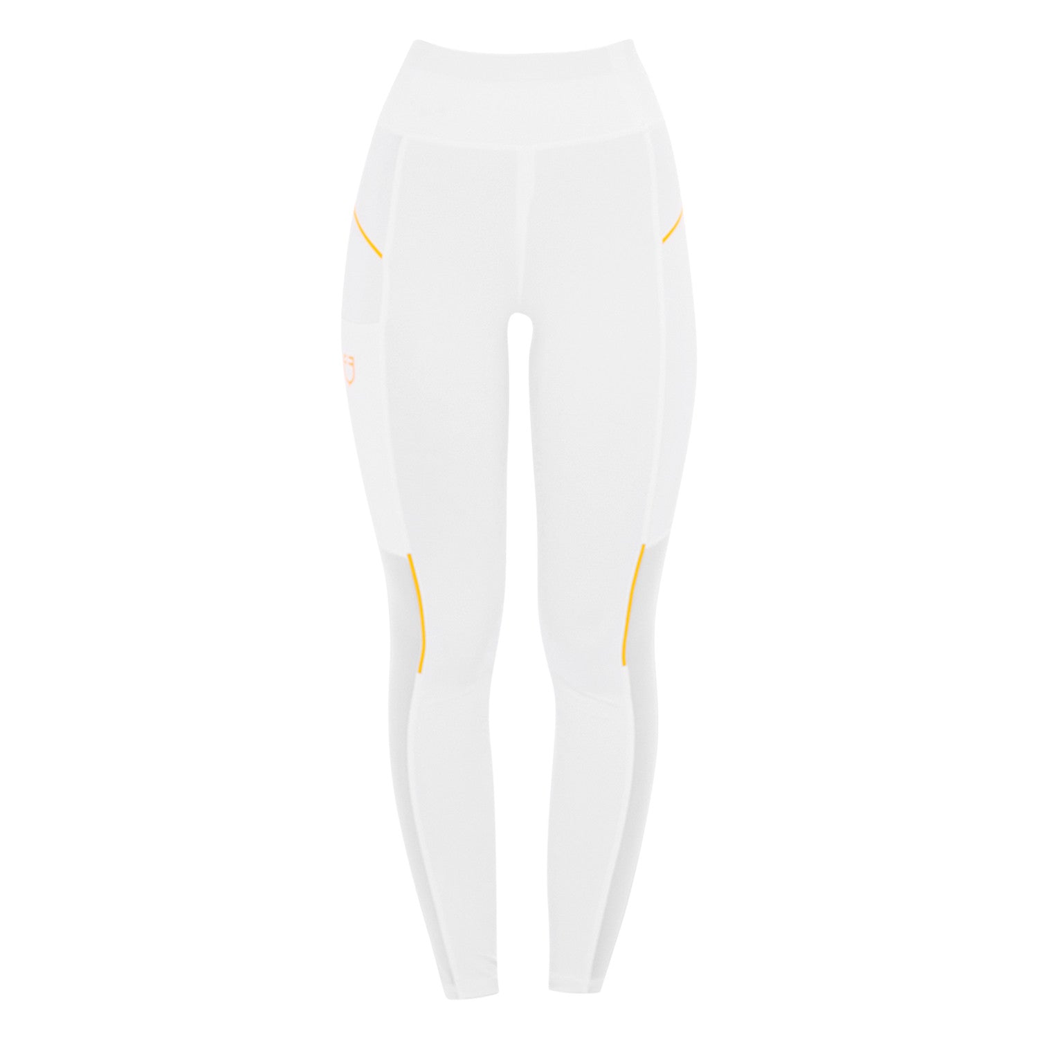 Women's slim fit leggings micro mesh inserts