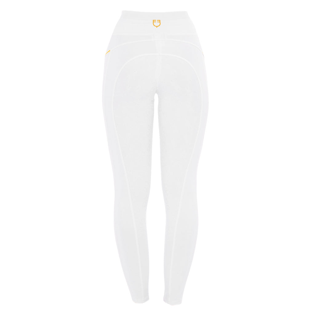 Women's slim fit leggings micro mesh inserts