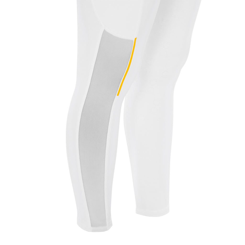 Women's slim fit leggings micro mesh inserts