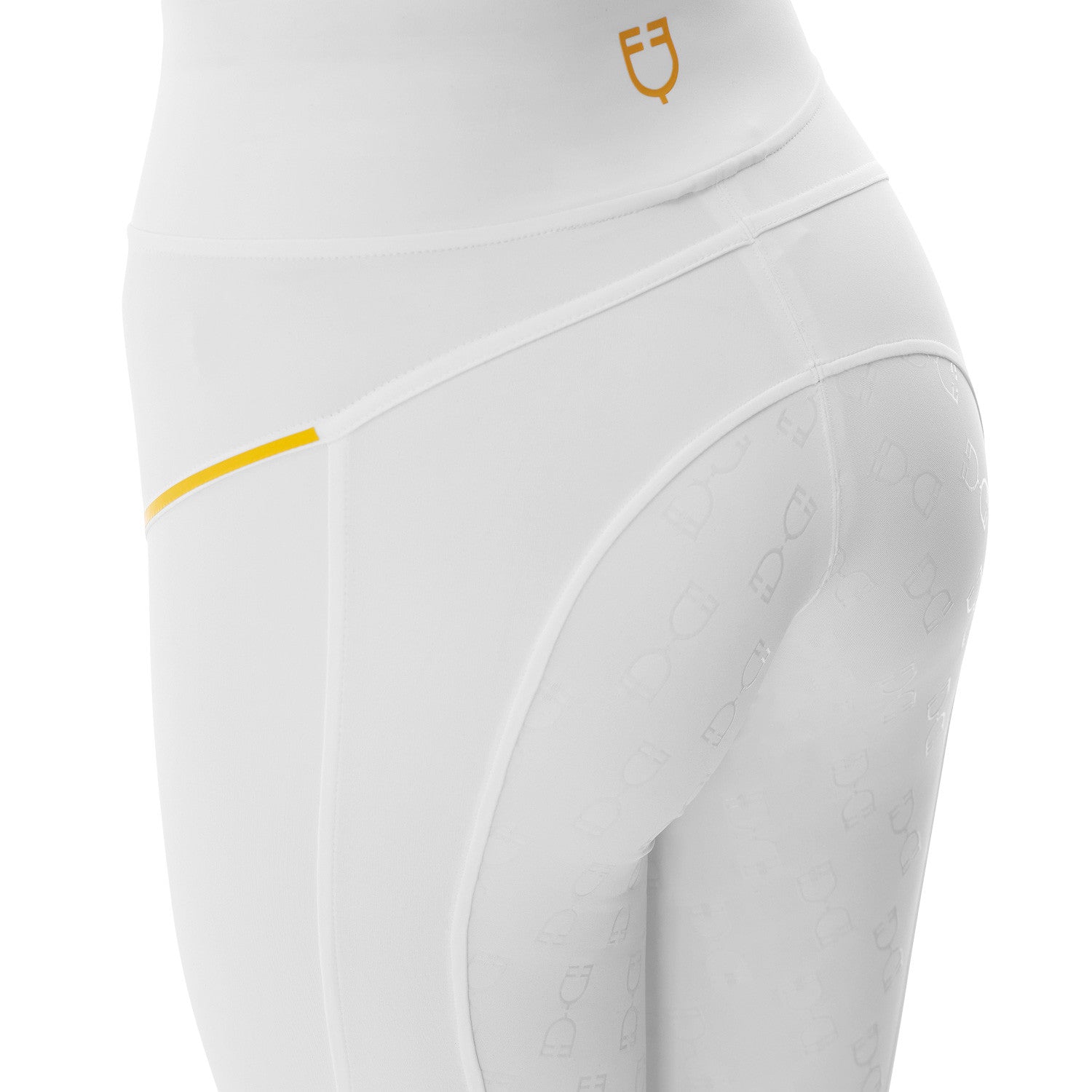 Women's slim fit leggings micro mesh inserts