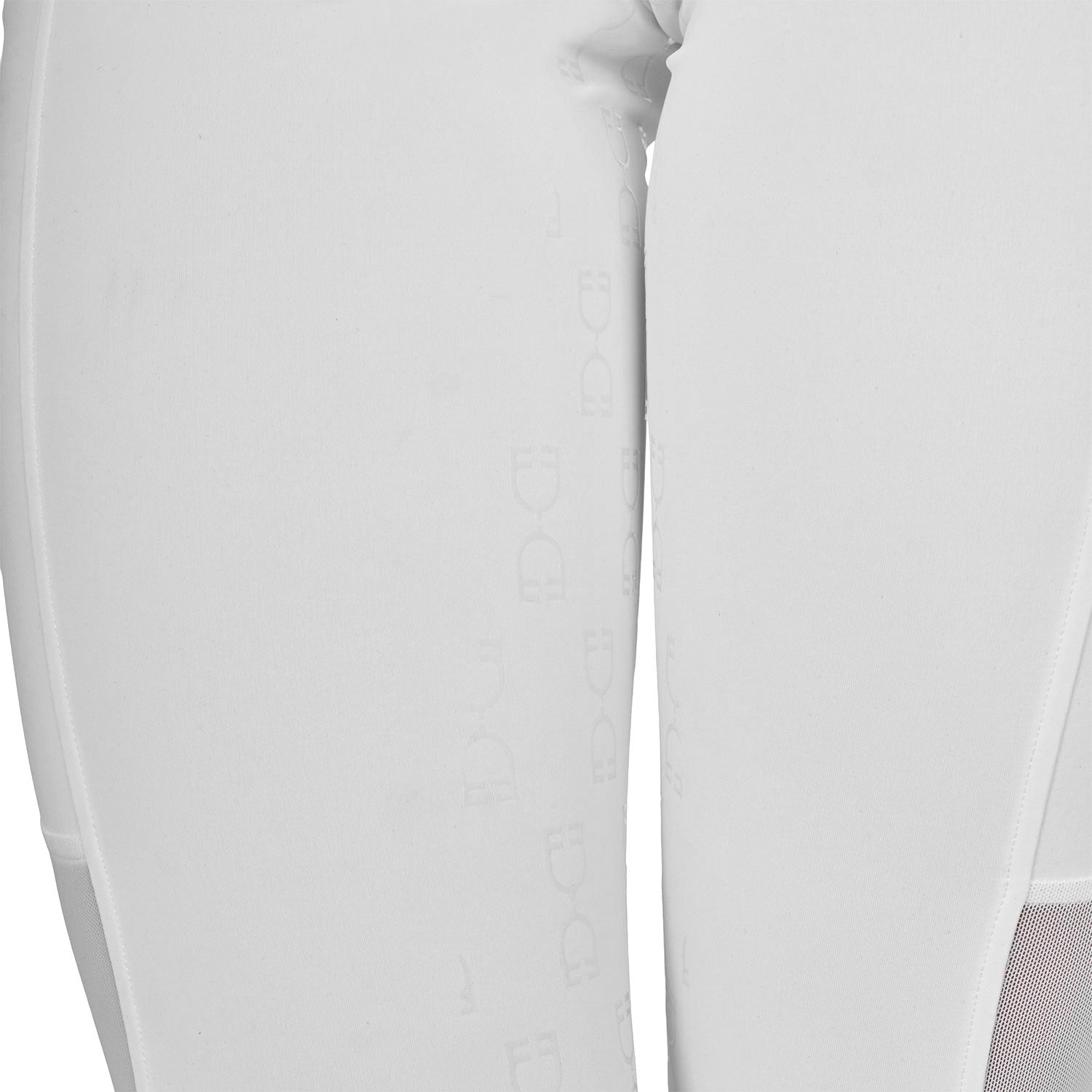 Women's slim fit leggings micro mesh inserts