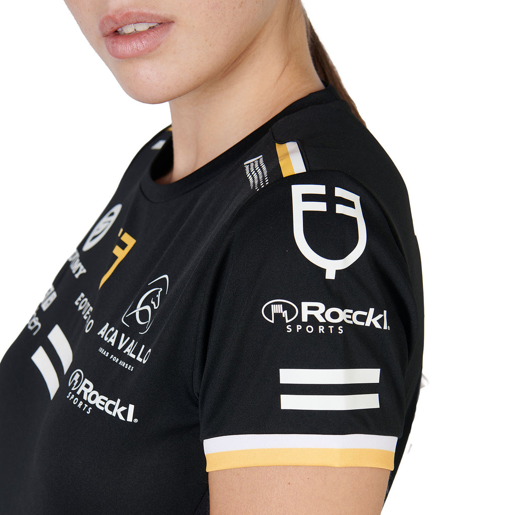 Women's multi logo T-shirt technical fabric