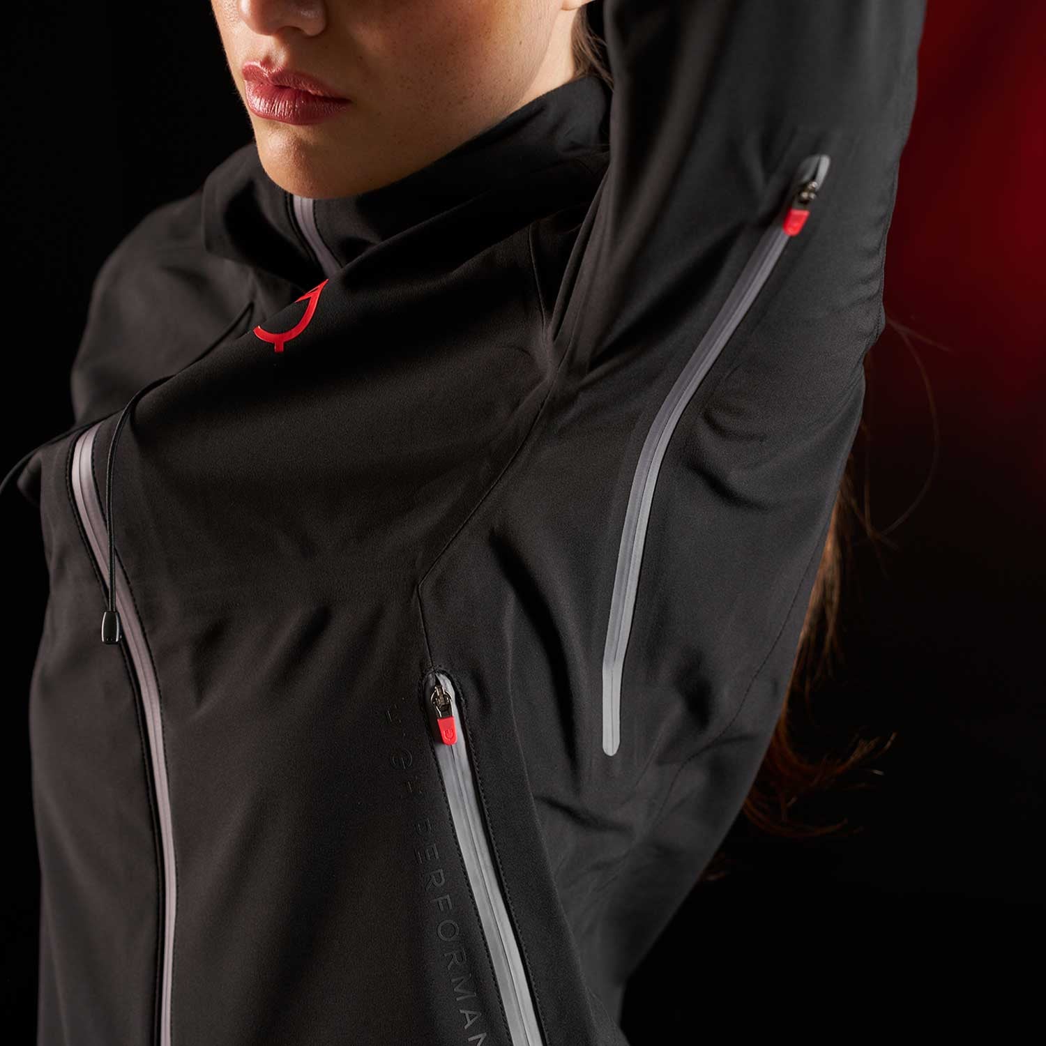 Equestro Ridertechnology women's waterproof shell jacket zip