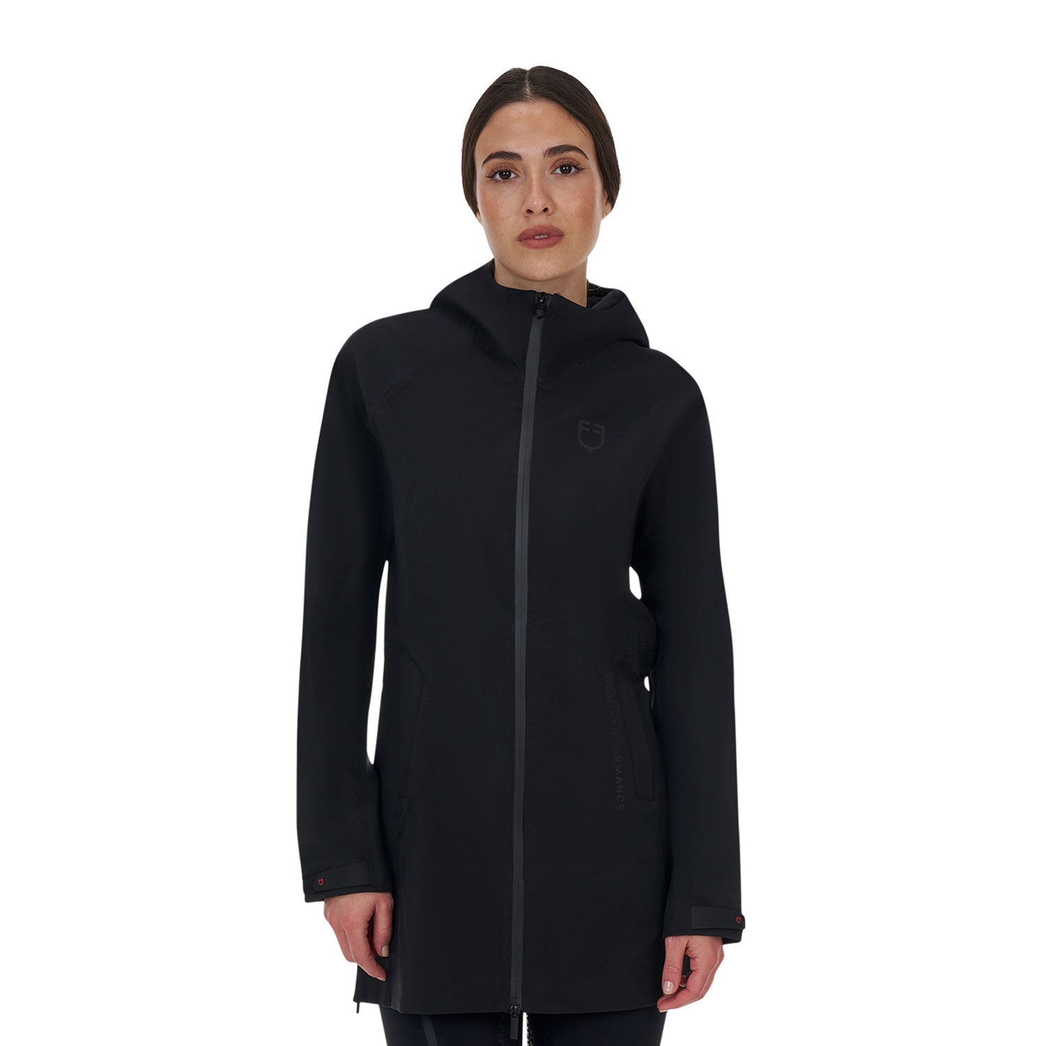 Equestro Ridertechnology women's waterproof shell jacket long