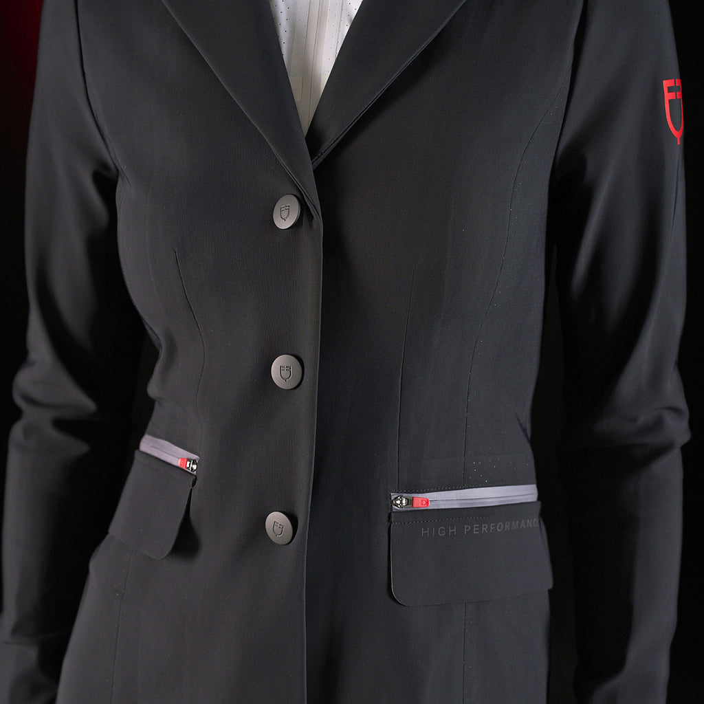 Equestro Ridertechnology women's competition jacket heat-sealed seams