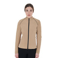 Women's softshell jacket in padded technical fabric
