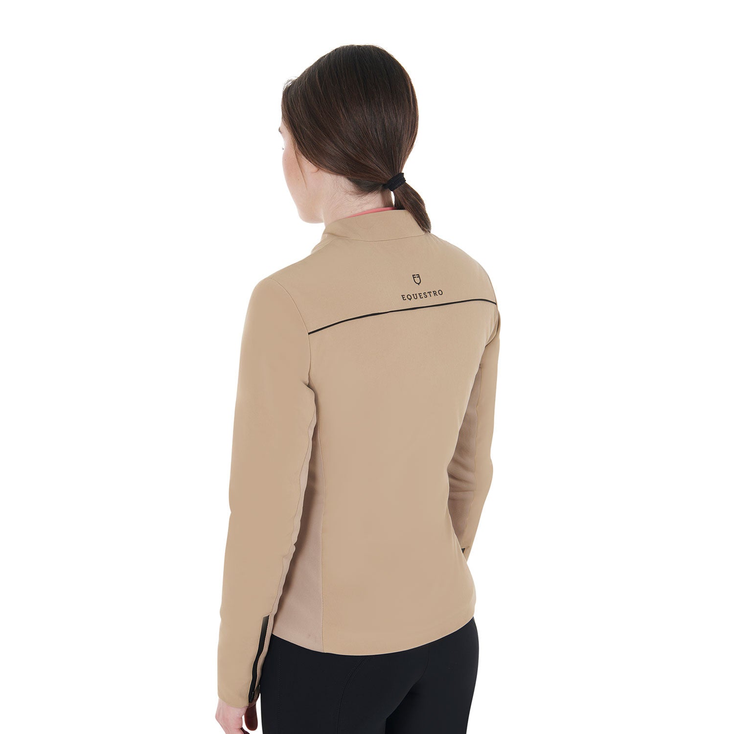 Women's softshell jacket in padded technical fabric