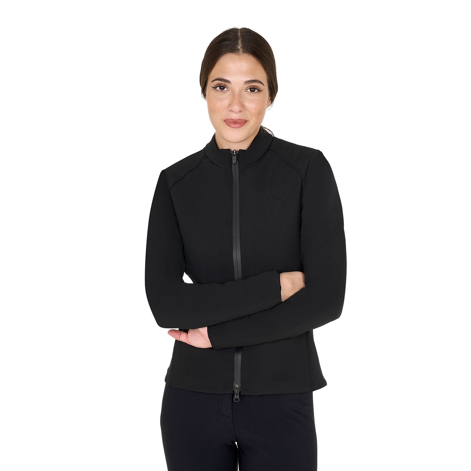 Equestro Women's softshell jacket in padded technical fabric