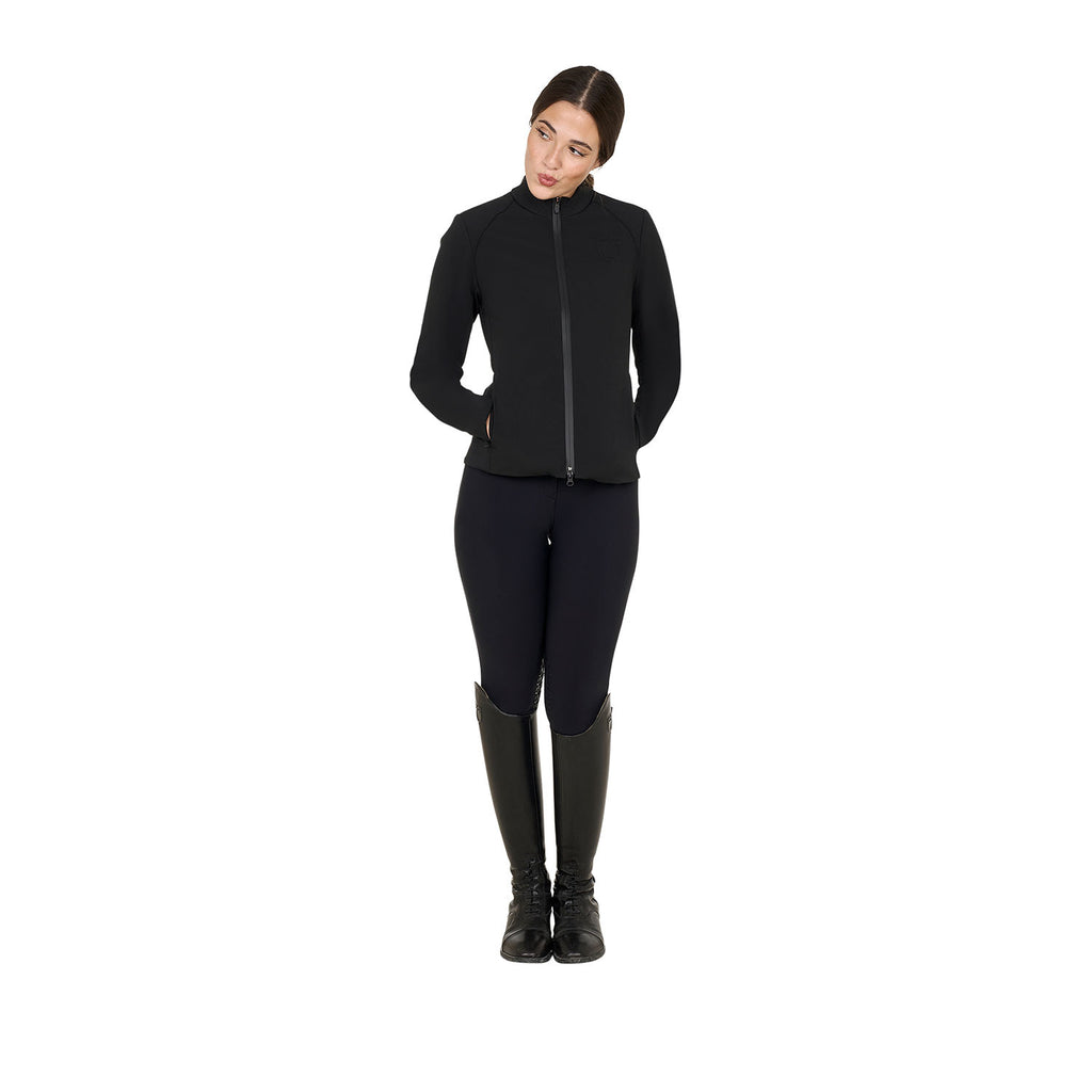 Women's softshell jacket in padded technical fabric