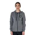 Women's hooded sweatshirt with front zip