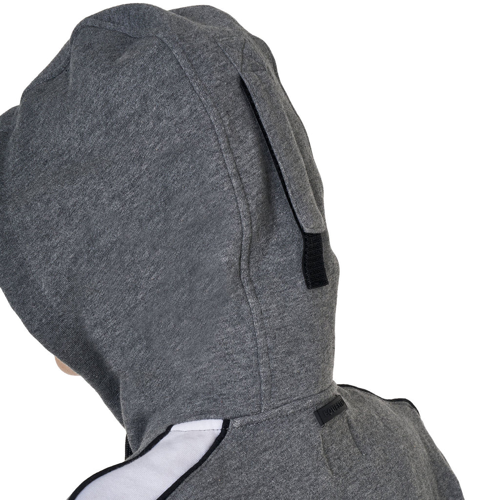 Women's hooded sweatshirt with front zip