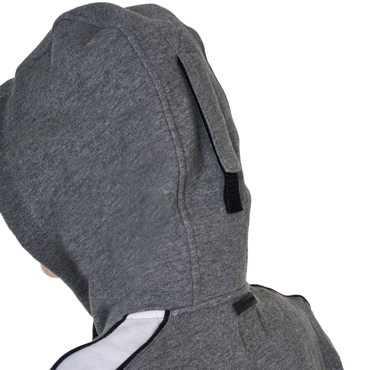 Women's hooded sweatshirt with front zip