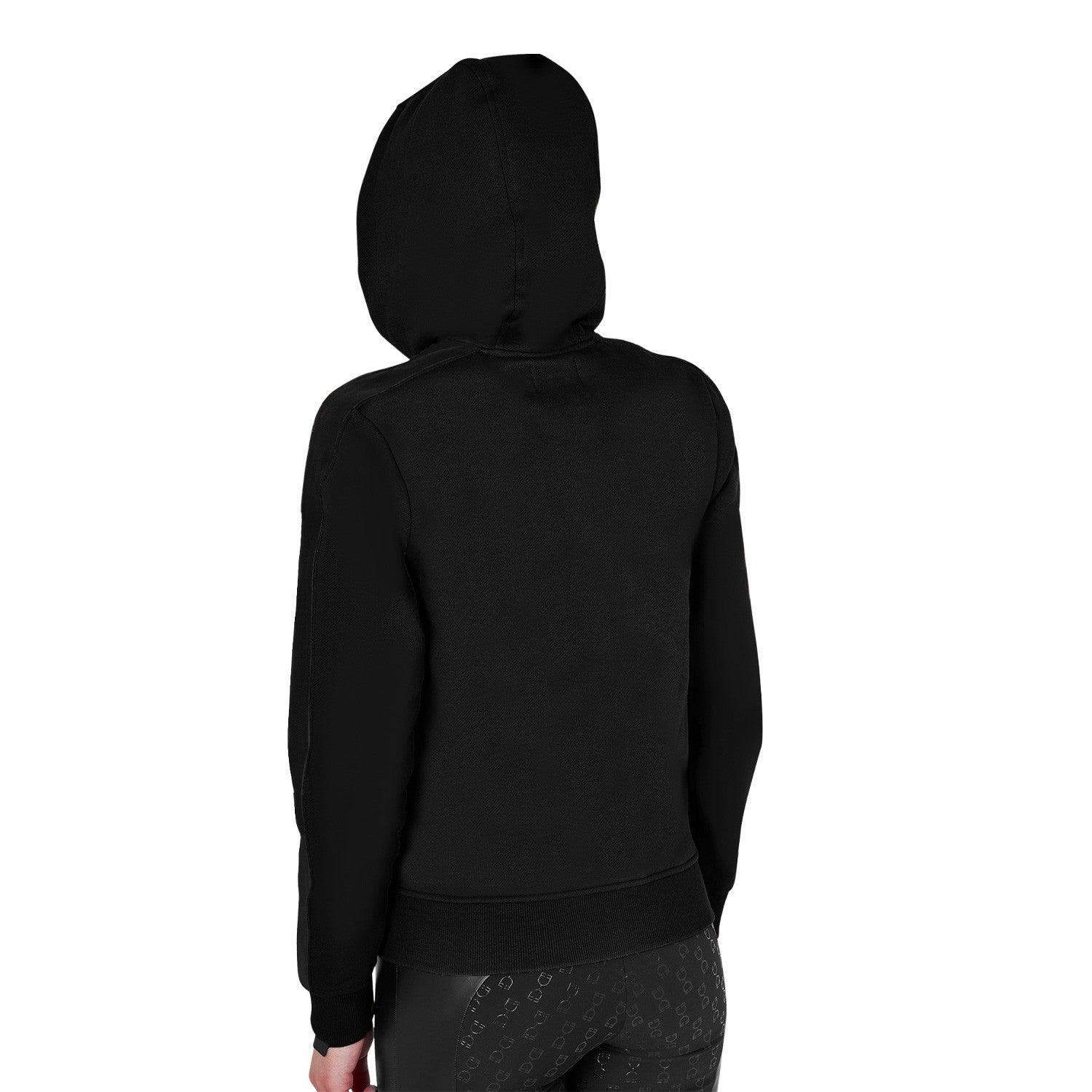 Women's hooded sweatshirt with front zip