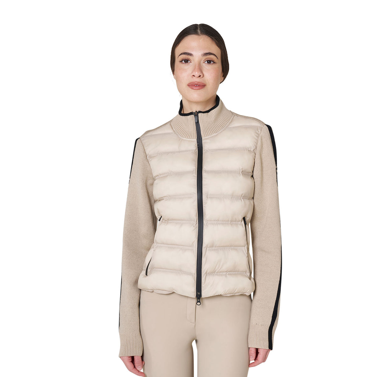 Equestro Women's Hybrid Nylon Knit Jacket AW26