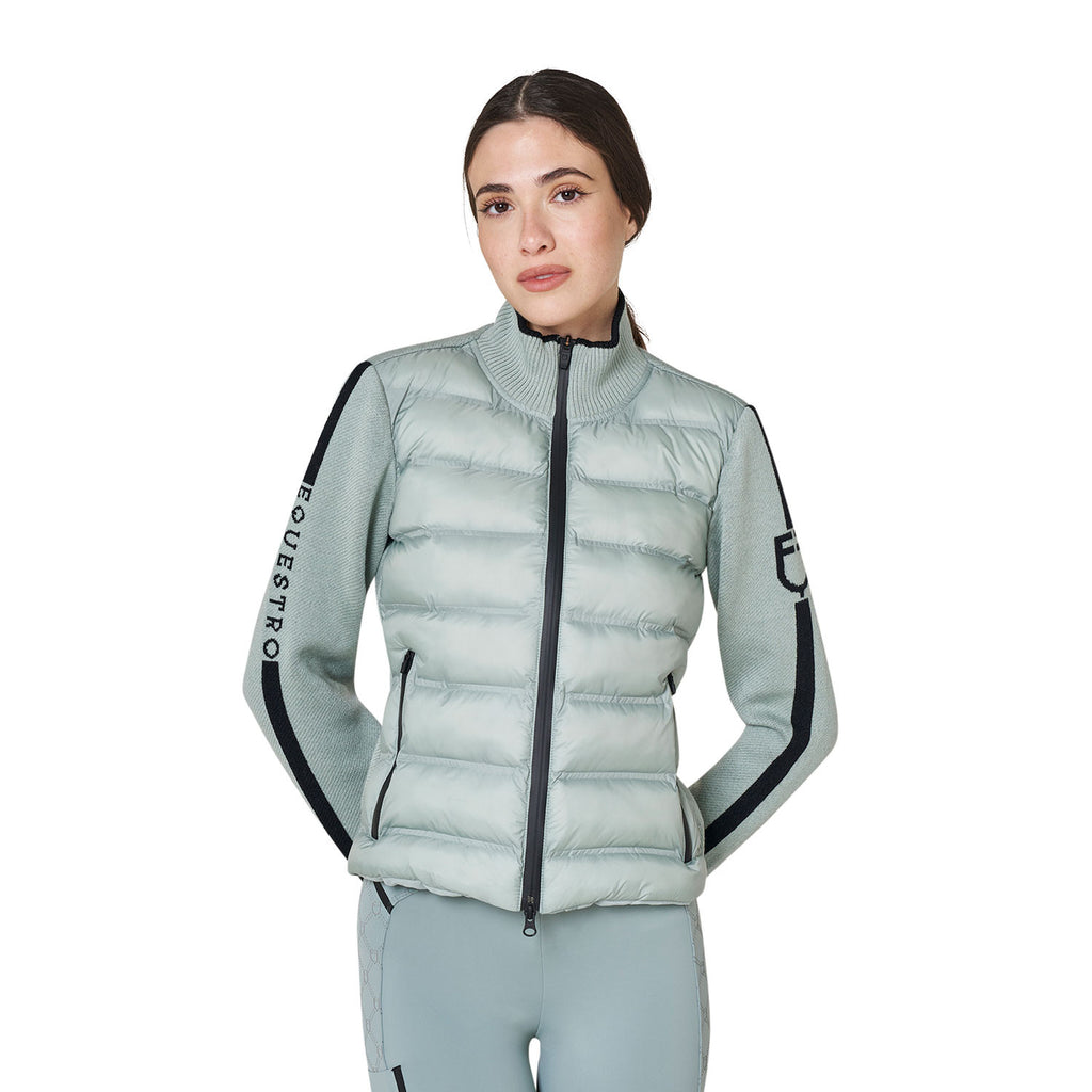 Equestro Women's Hybrid Nylon Knit Jacket AW26