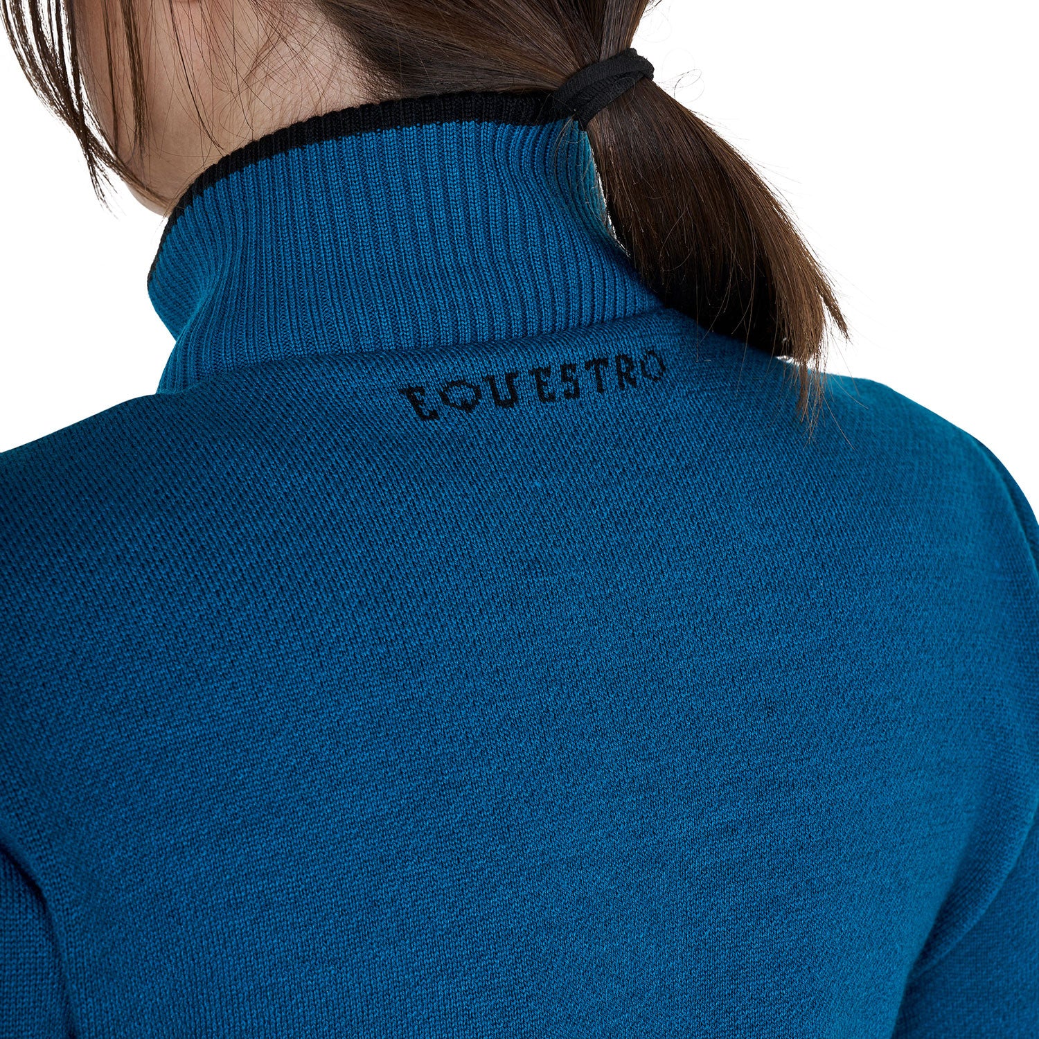Women's jacket in nylon and knit with zip
