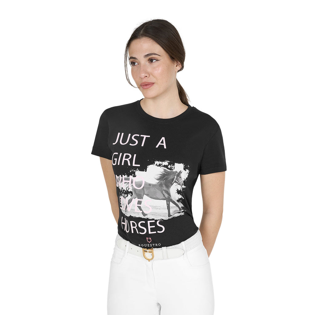 Women's Horse Lover cotton T-shirt