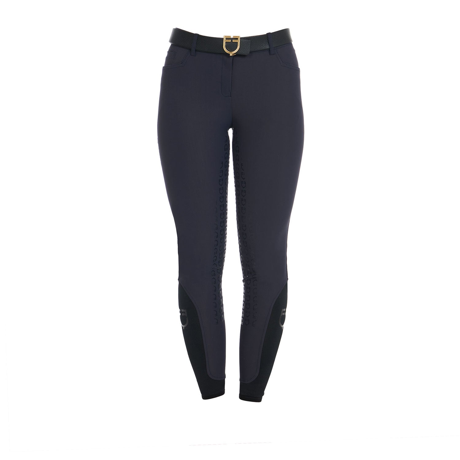 Equestro Women's full grip high waisted breeches with fleece lining inside