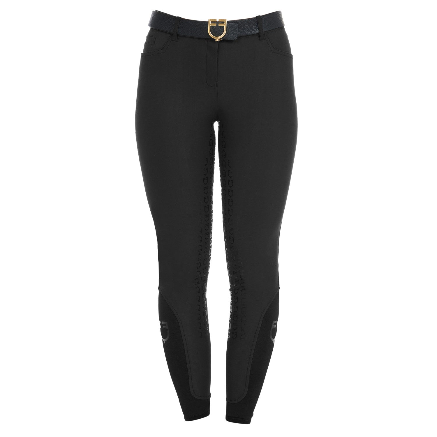 Equestro Women's full grip high waisted breeches with fleece lining inside