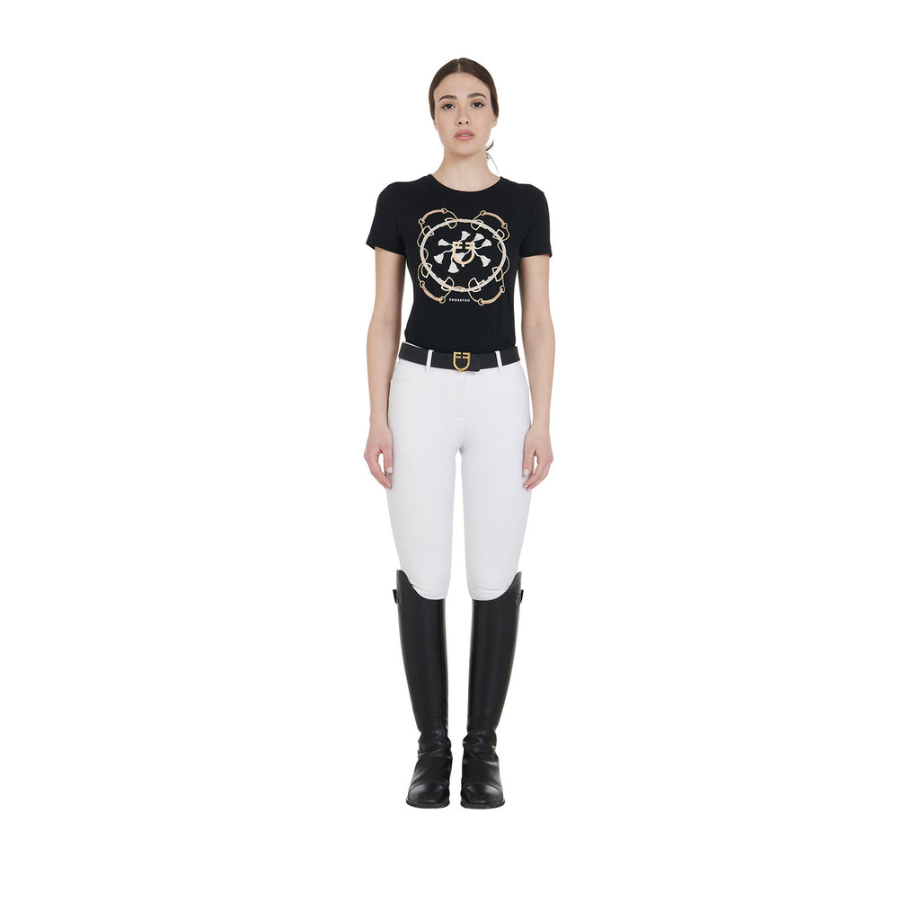 Women's full grip high waisted breeches with fleece lining inside