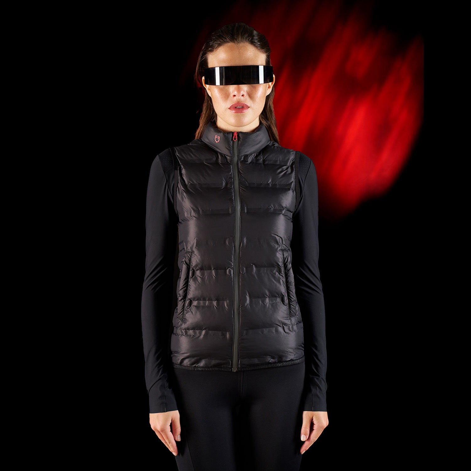 Equestro Ridertechnology women's vest heat-sealed seams