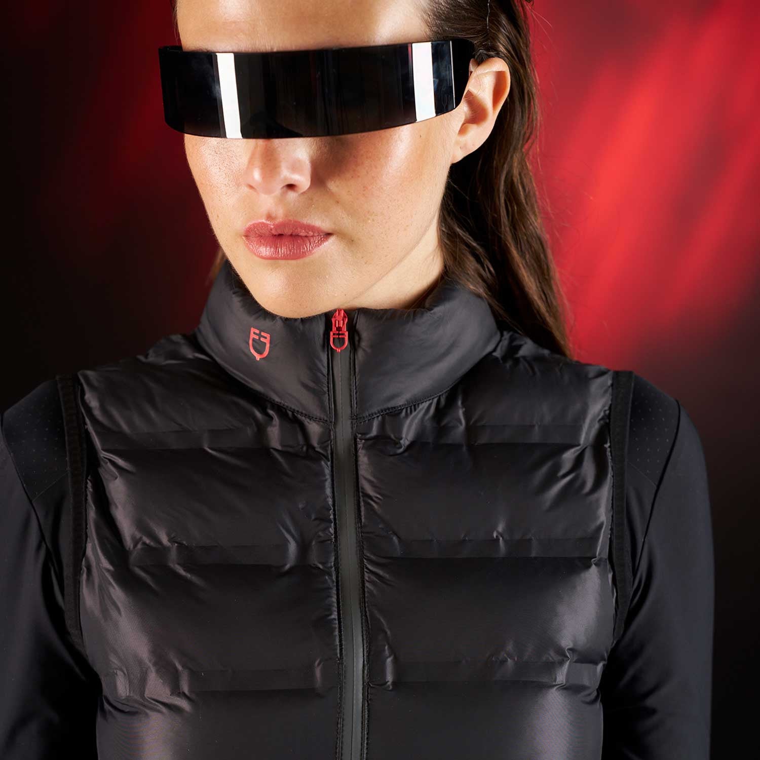 Equestro Ridertechnology women's vest heat-sealed seams