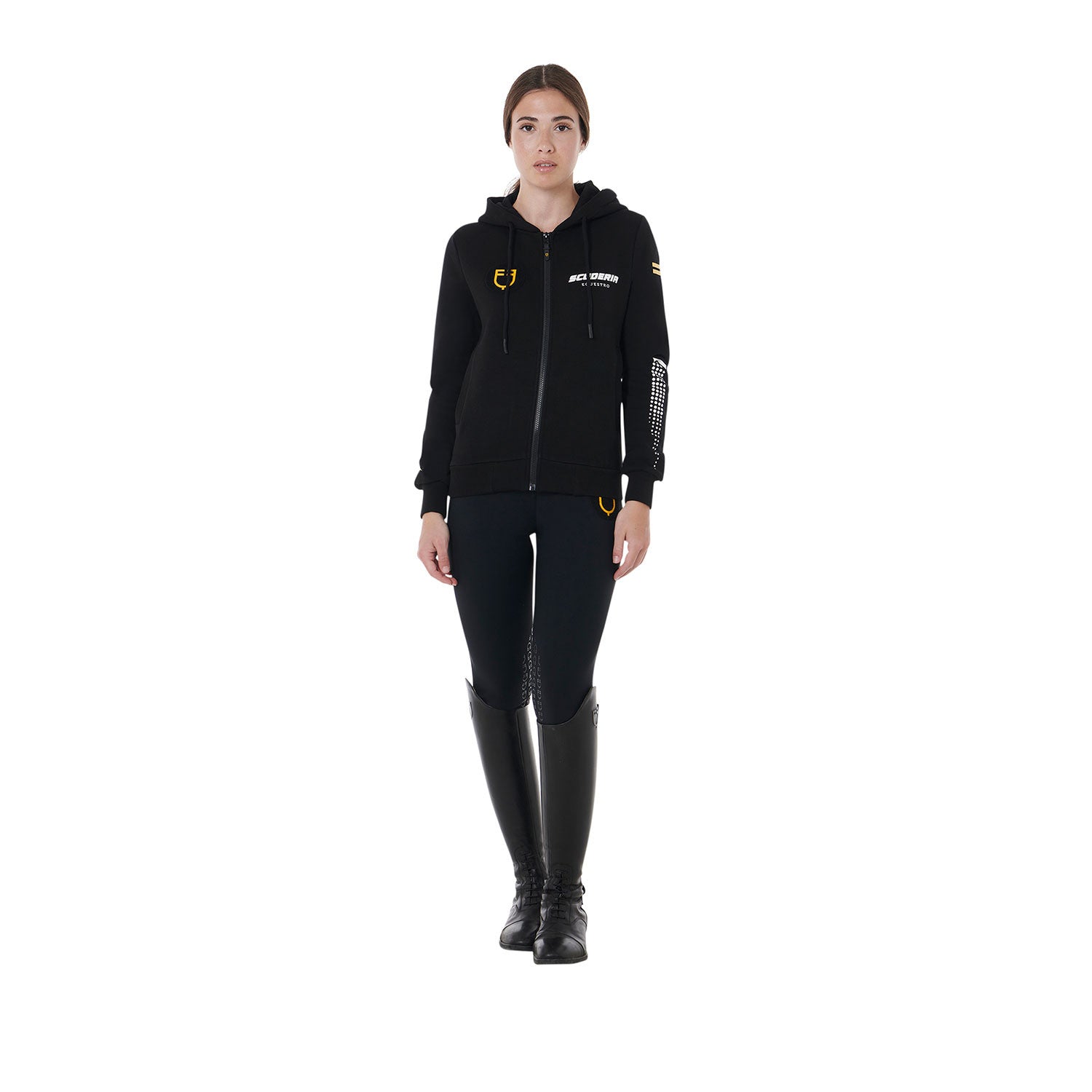 Scuderia Equestro women's hooded sweatshirt French terry