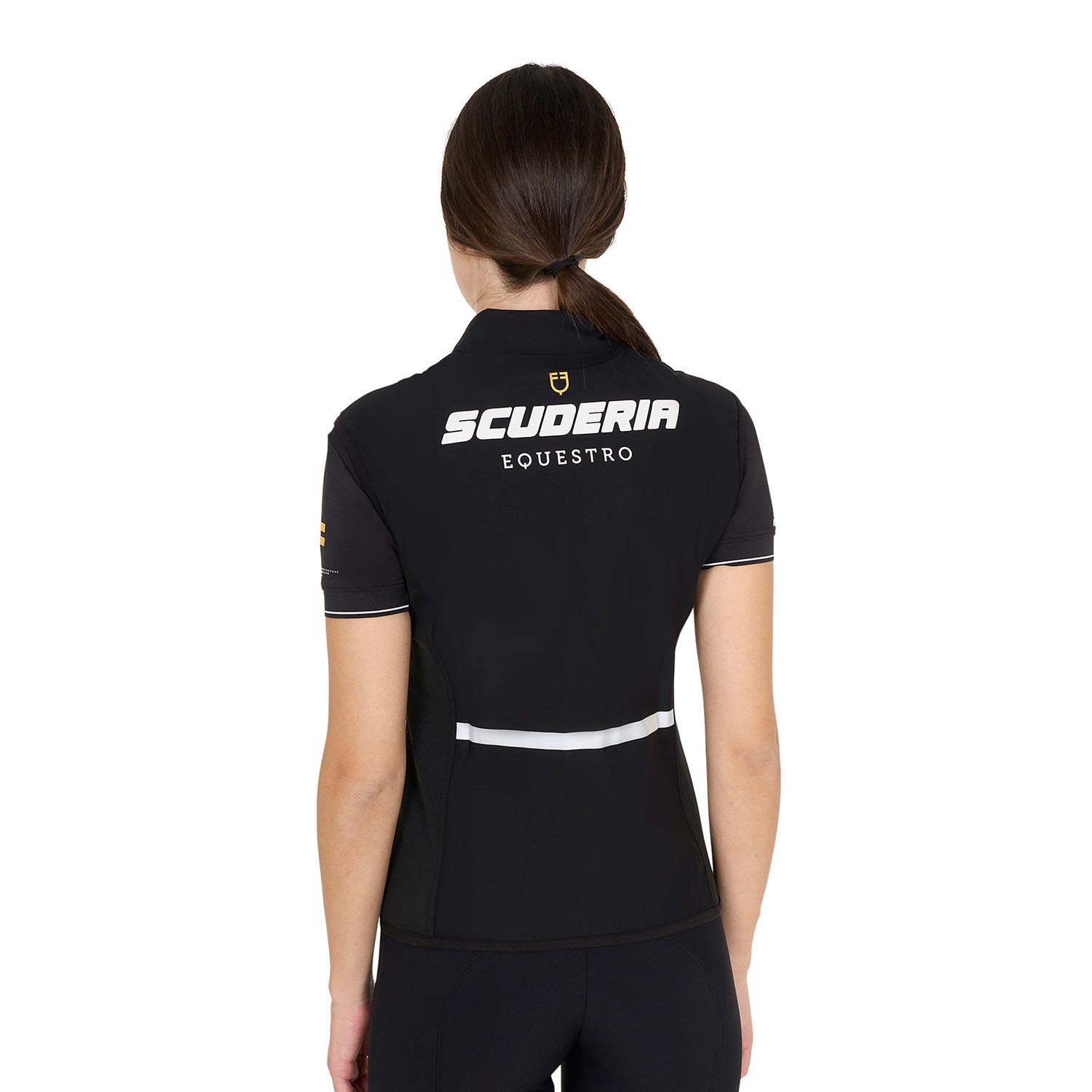 Women's slim fit vest Scuderia collection in technical fabric