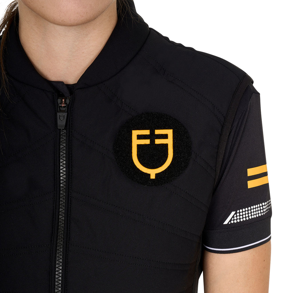 Women's slim fit vest Scuderia collection in technical fabric