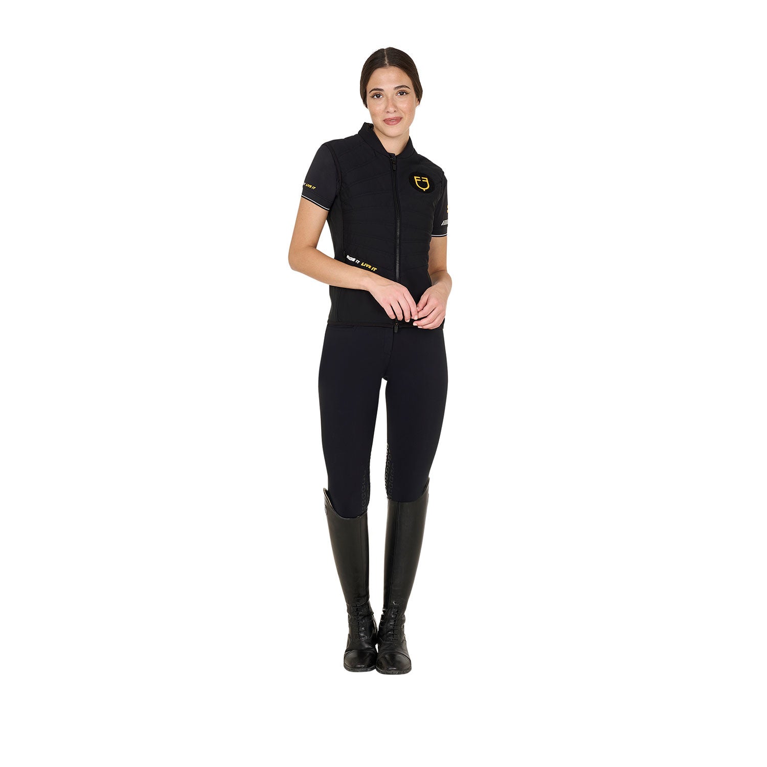 Women's slim fit vest Scuderia collection in technical fabric