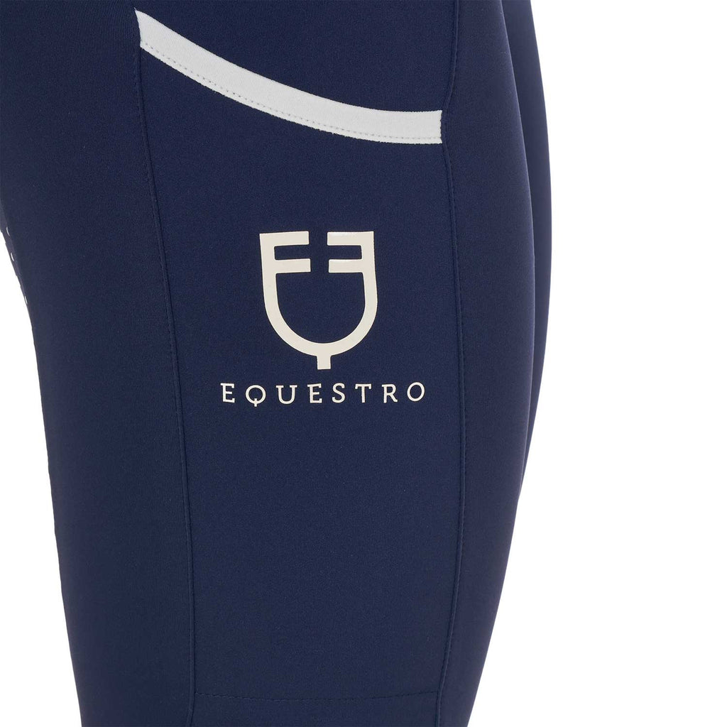 Women's leggings with perforated decorations
