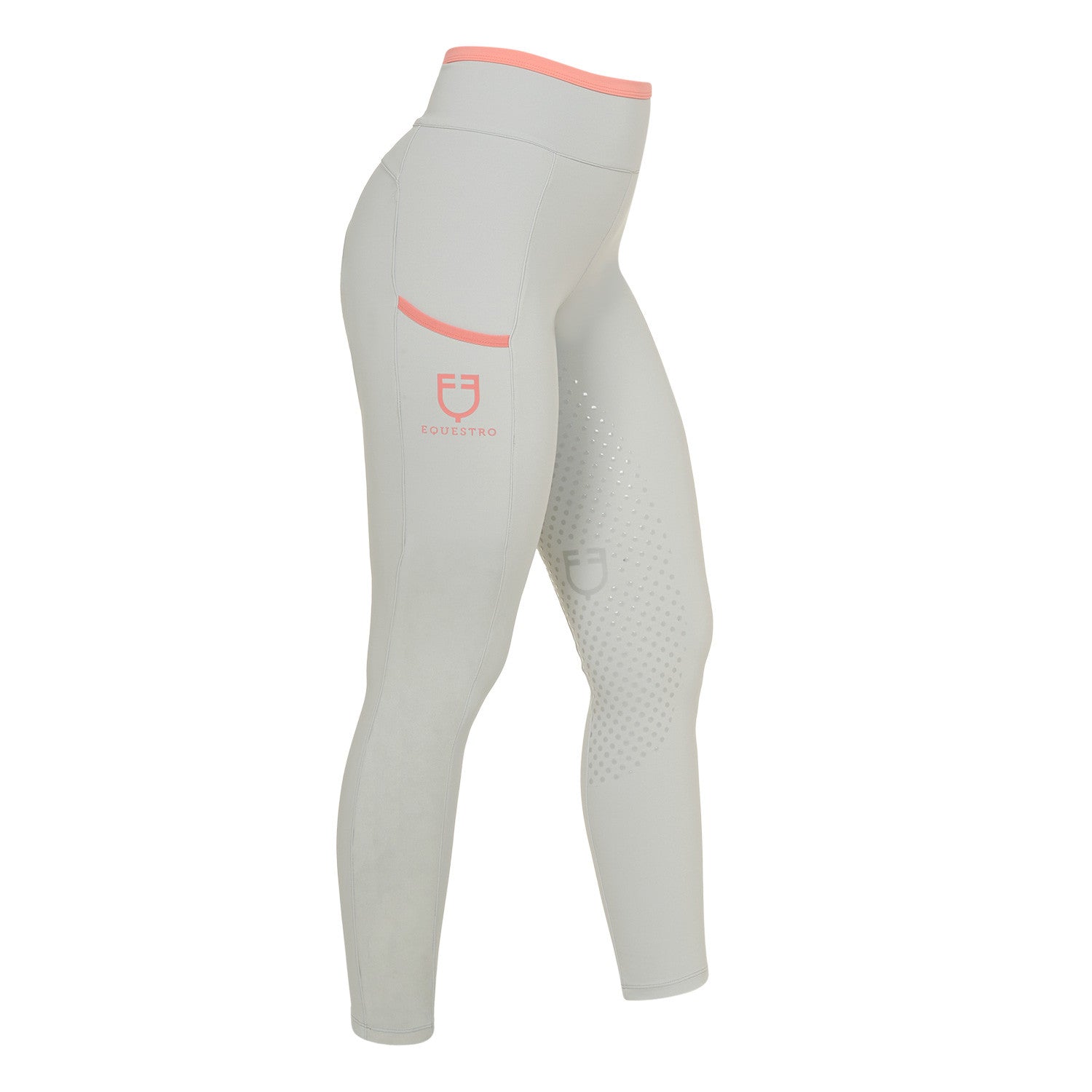Equestro Women's leggings with perforated decorations
