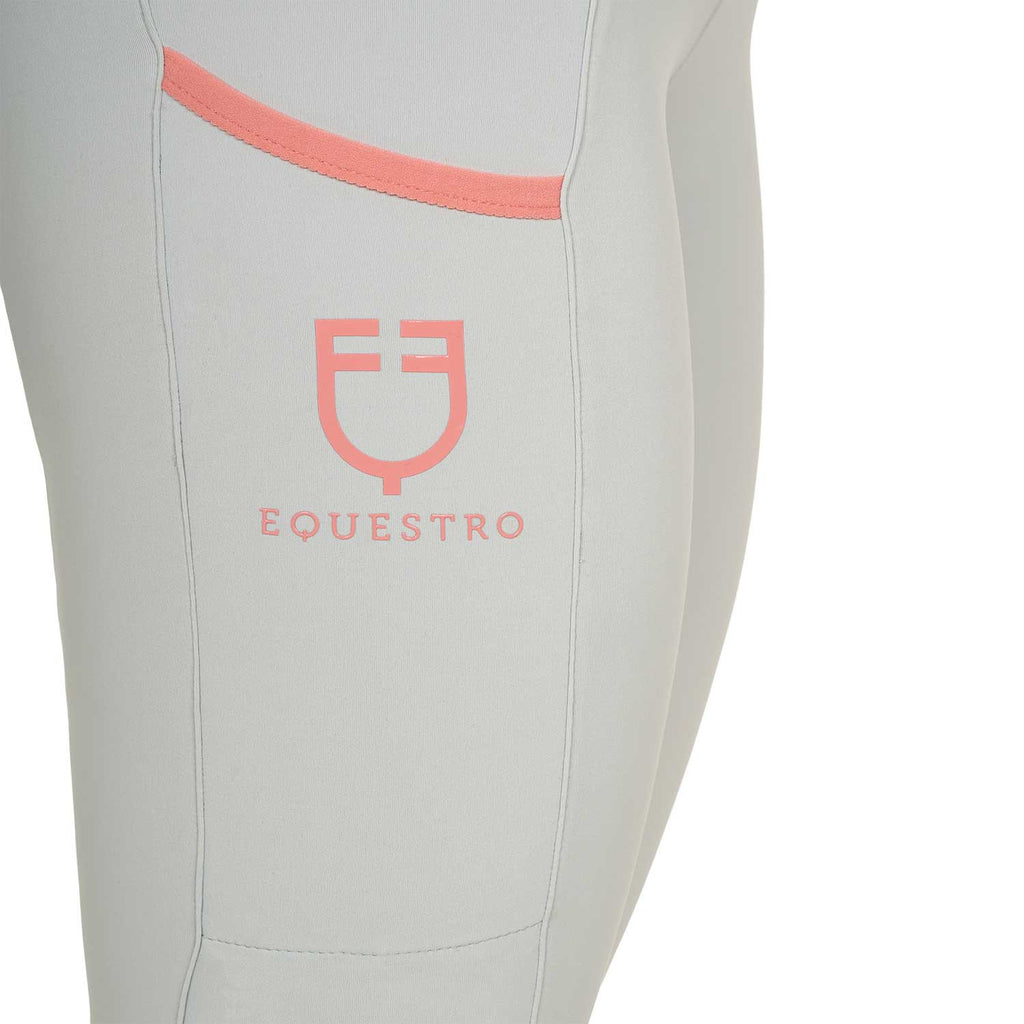 Women's leggings with perforated decorations