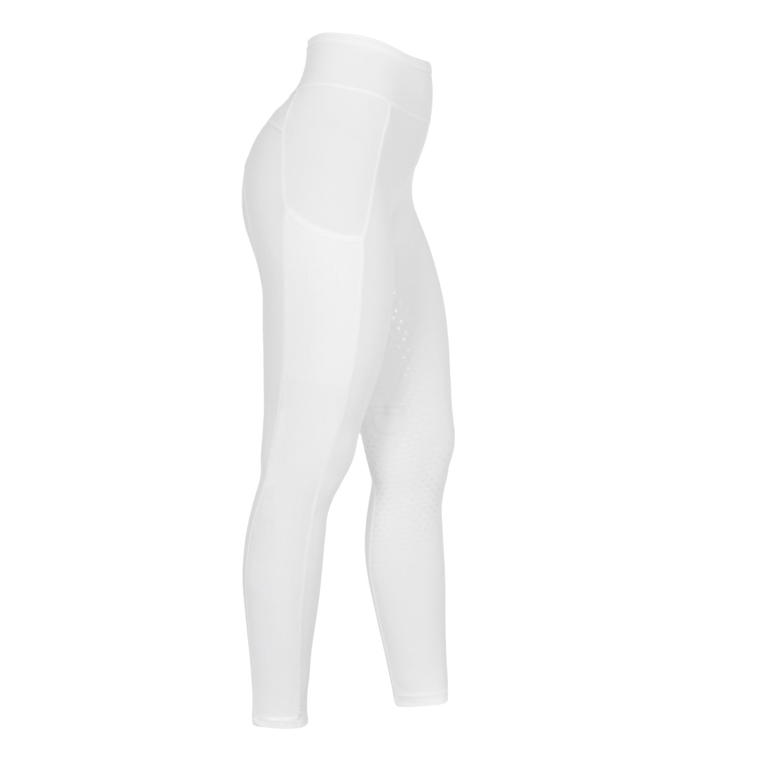 Women's leggings with perforated decorations