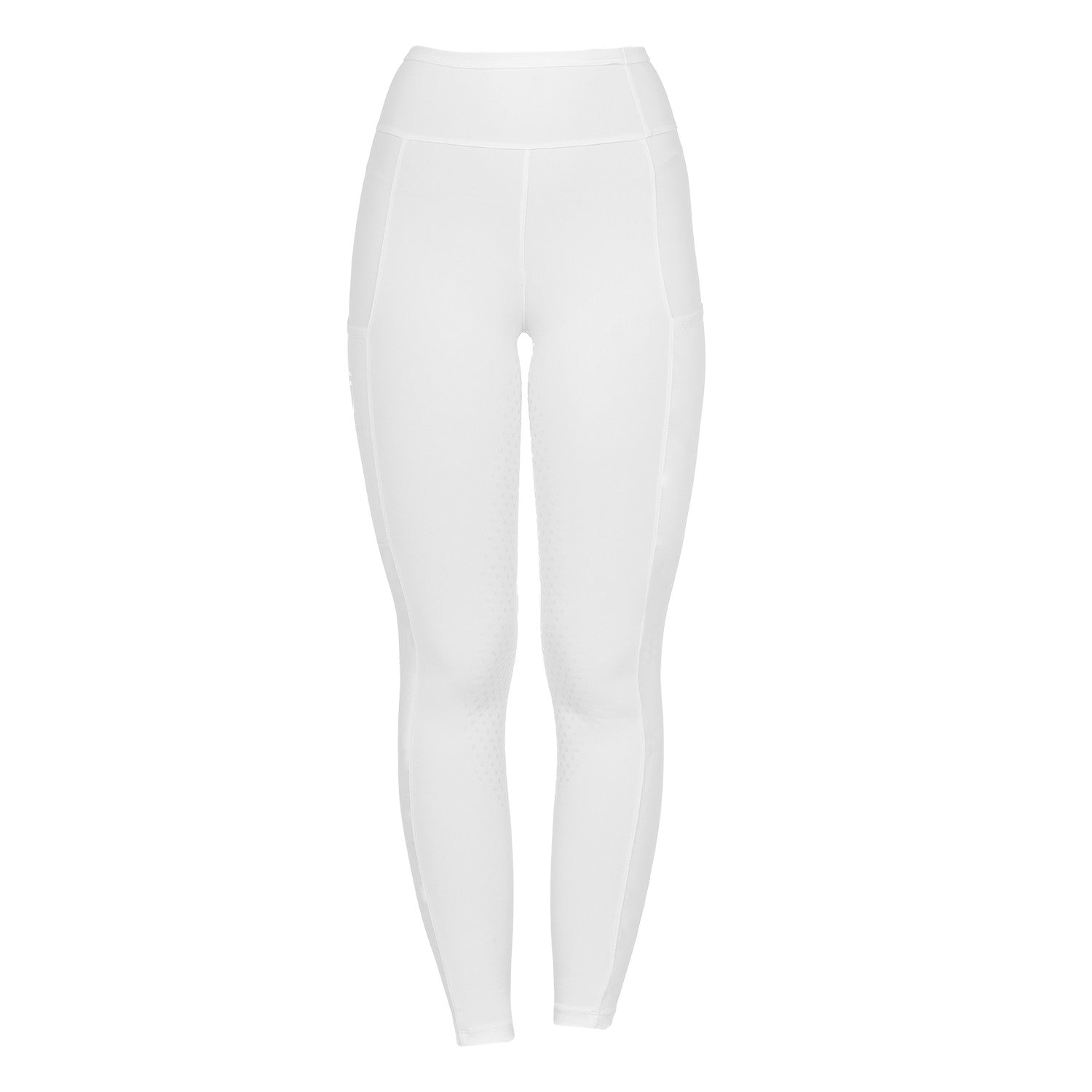 Women's leggings with perforated decorations