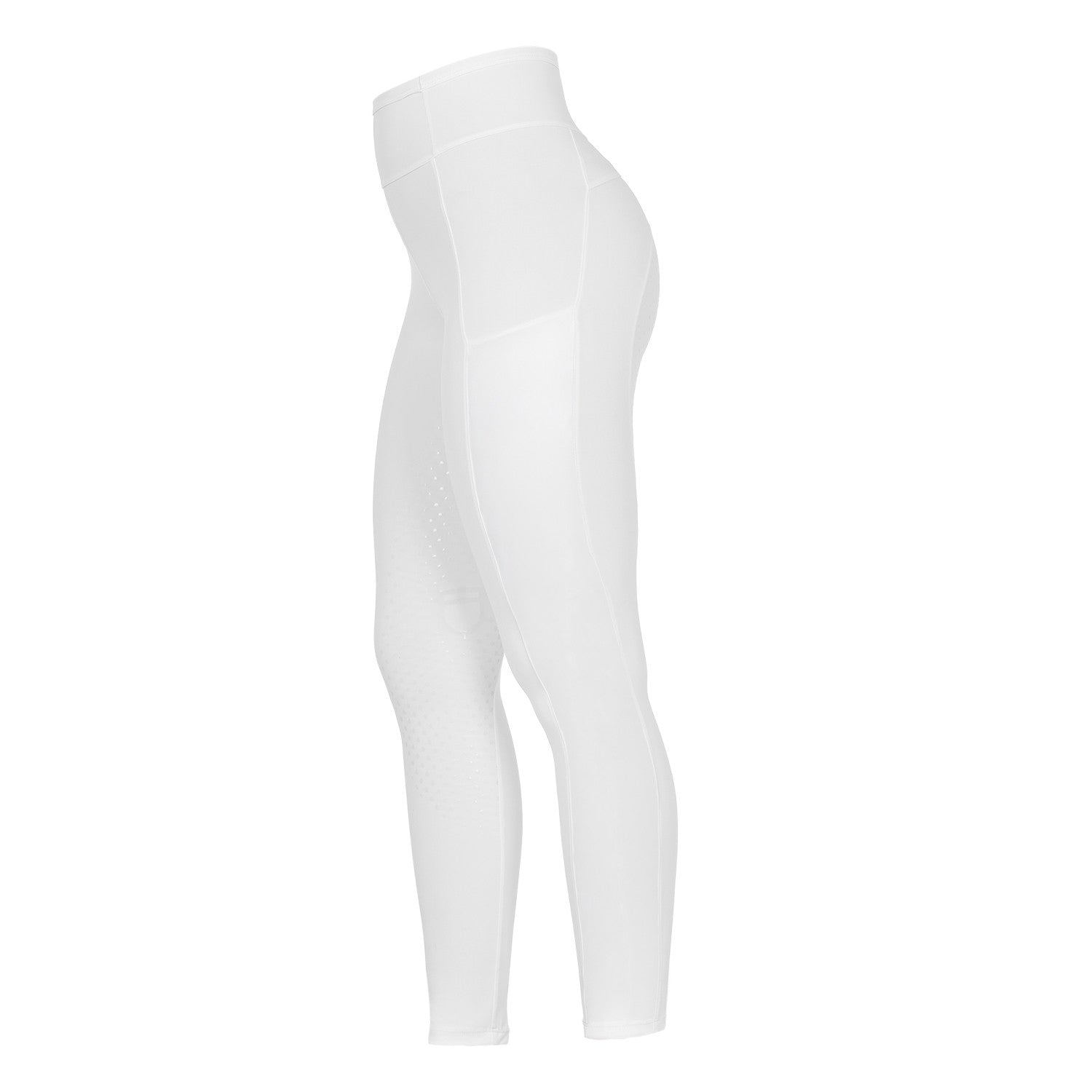 Women's leggings with perforated decorations