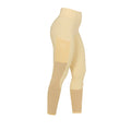 Equestro Women's full grip leggings with perforated inserts