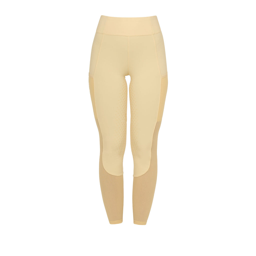 Women's full grip leggings with perforated inserts