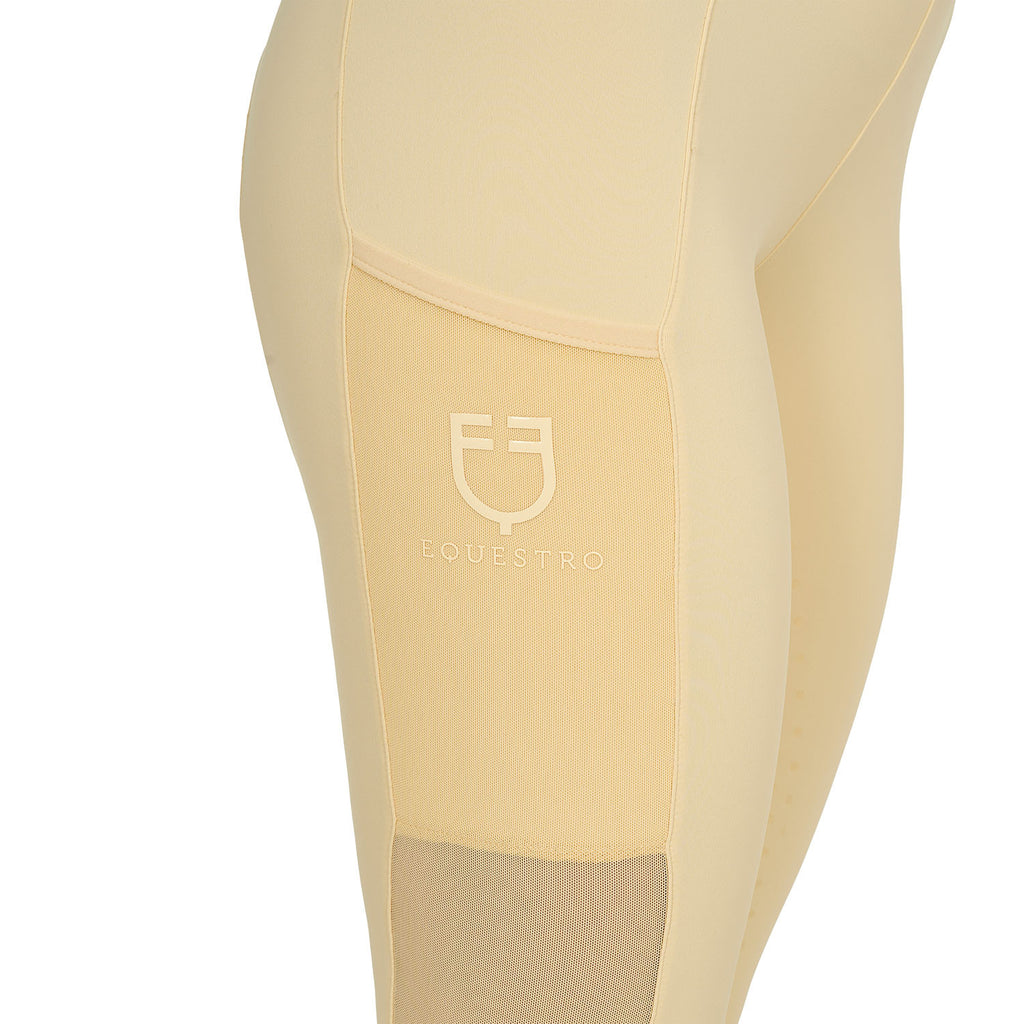 Women's full grip leggings with perforated inserts