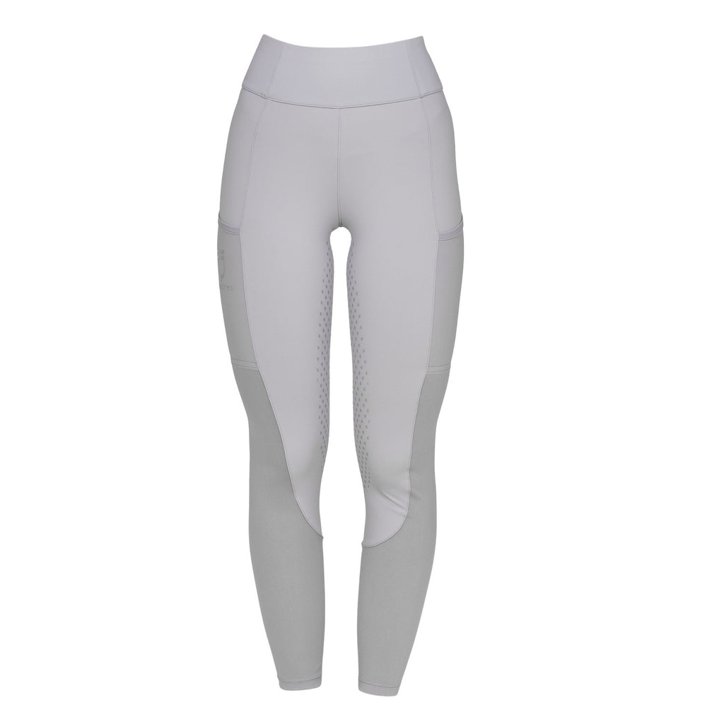 Women's full grip leggings with perforated inserts
