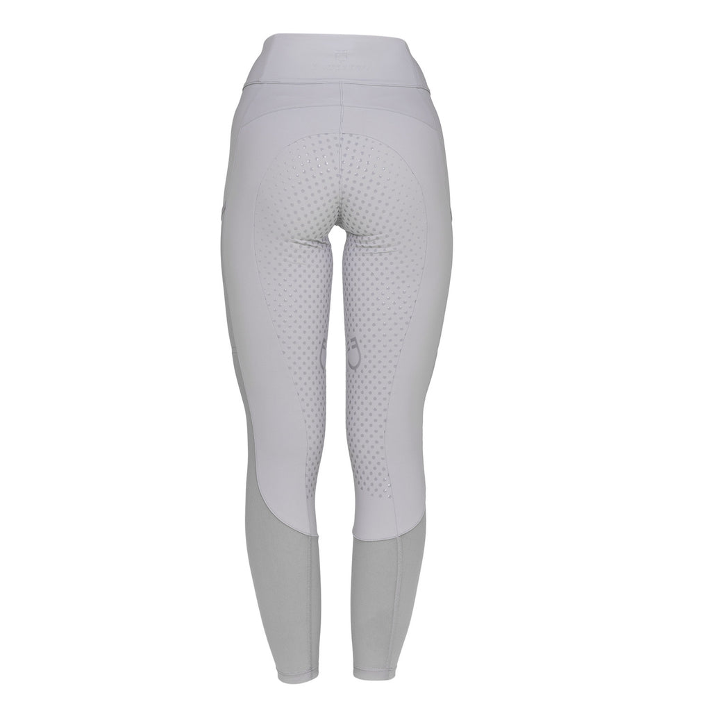 Women's full grip leggings with perforated inserts